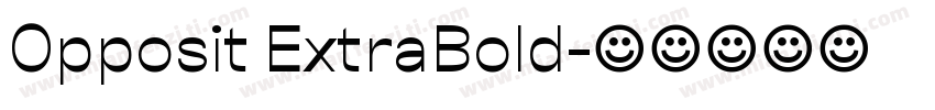 Opposit ExtraBold字体转换